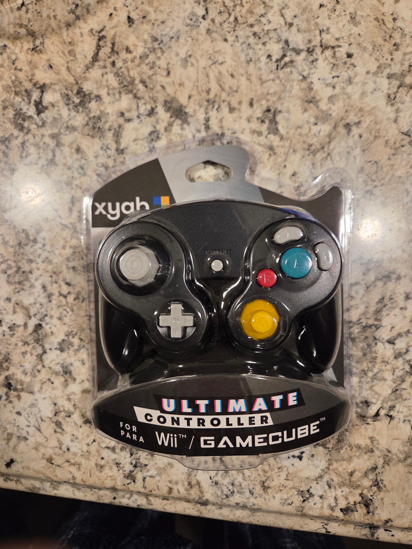XYAB Black GameCube Controller – Brand New, Sealed