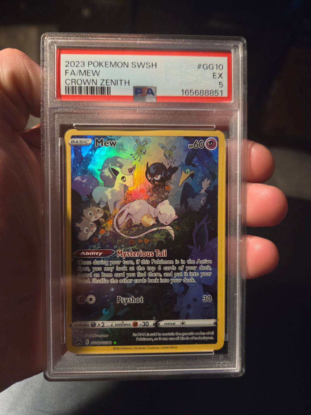 Mew GG10/GG70 – Crown Zenith Galarian Gallery – Pokemon Card (PSA 5)