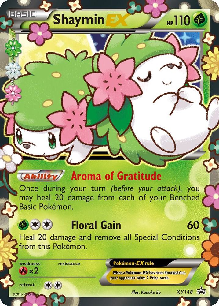 Shaymin-EX XY148 – XY Black Star Promo – Pokémon Card (Lightly Played)