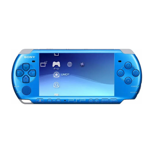 PSP-3000 Blue Handheld Console (Tested & Working)