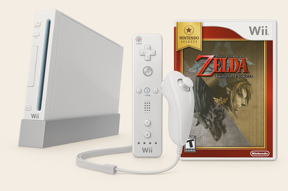 Nintendo Wii Console Bundle – The Legend of Zelda: Twilight Princess (Nintendo Selects) Edition