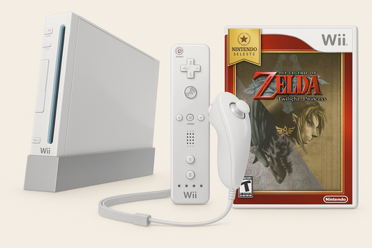Nintendo Wii Console Bundle – The Legend of Zelda: Twilight Princess (Nintendo Selects) Edition