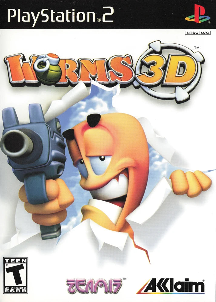 Worms 3D (Game & Case) – PlayStation 2
