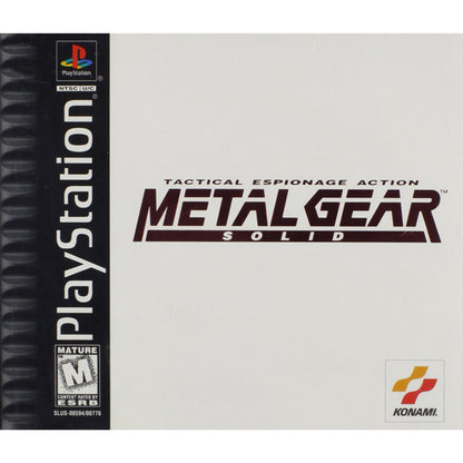 Metal Gear Solid (Greatest Hits) – PlayStation 1 (Complete in Box)