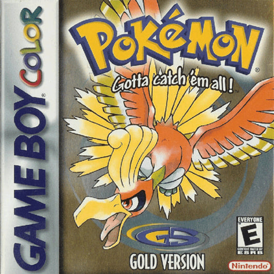 Pokémon Gold Version (Game Boy Color, 2000) – Authentic Cartridge – New Battery Installed – Cleaned & Tested
