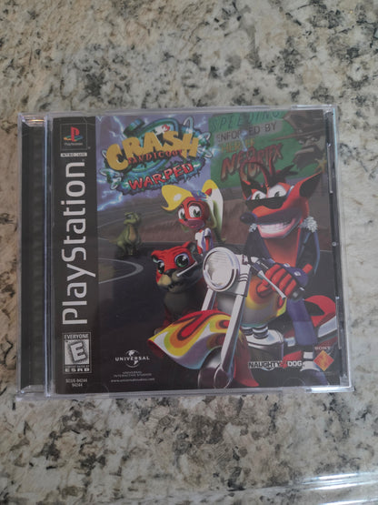Crash Bandicoot: Warped (Complete in Box) – PlayStation 1 (Black Label)
