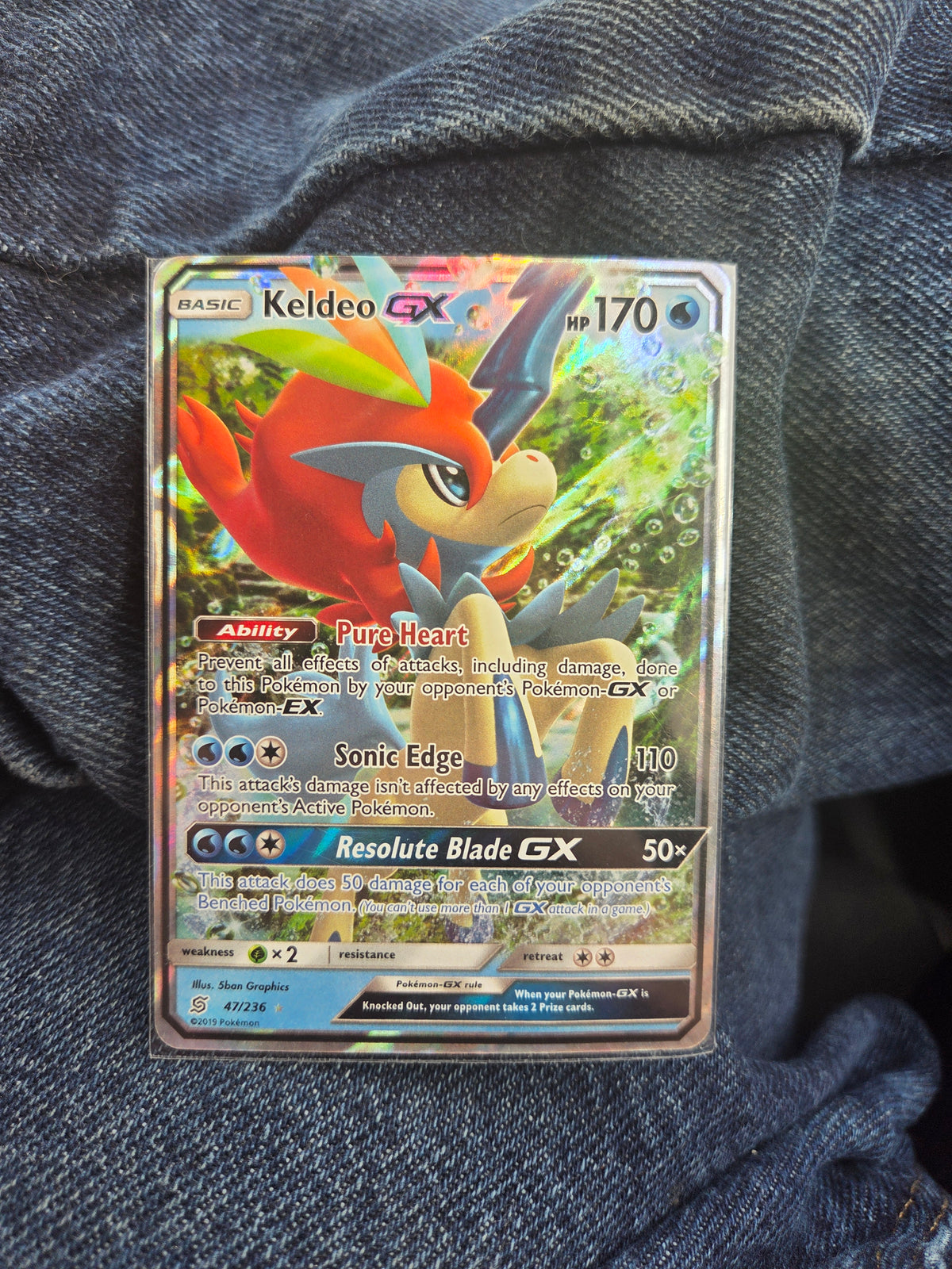 Keldeo-GX 47/236 – Unified Minds – Pokémon Card