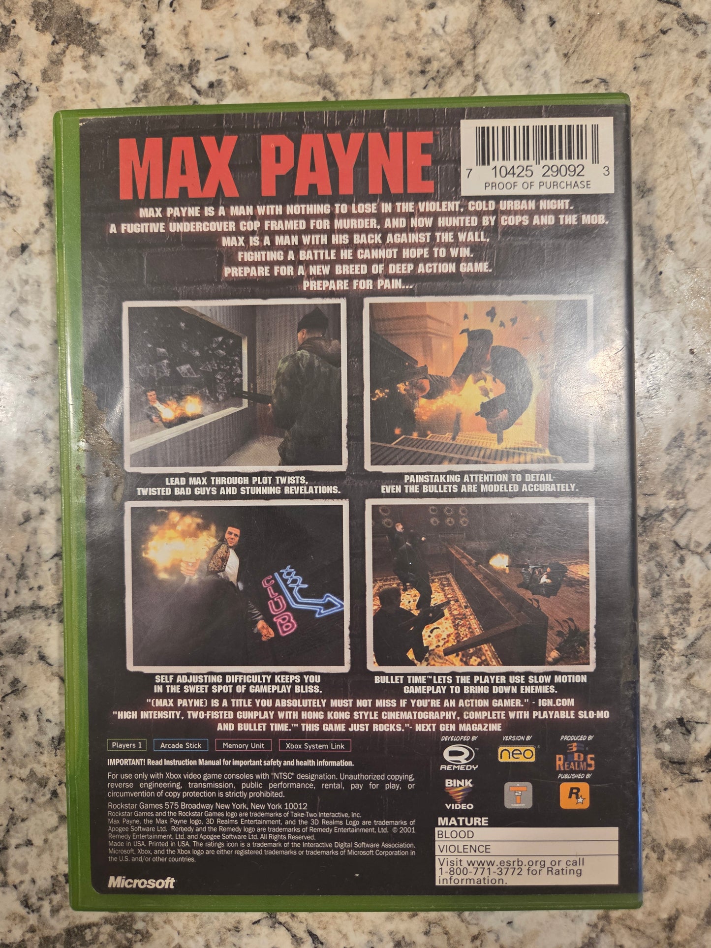 Max Payne - Original XBOX