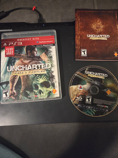 Uncharted: Drake's Fortune (CIB) – PlayStation 3 (Greatest Hits)