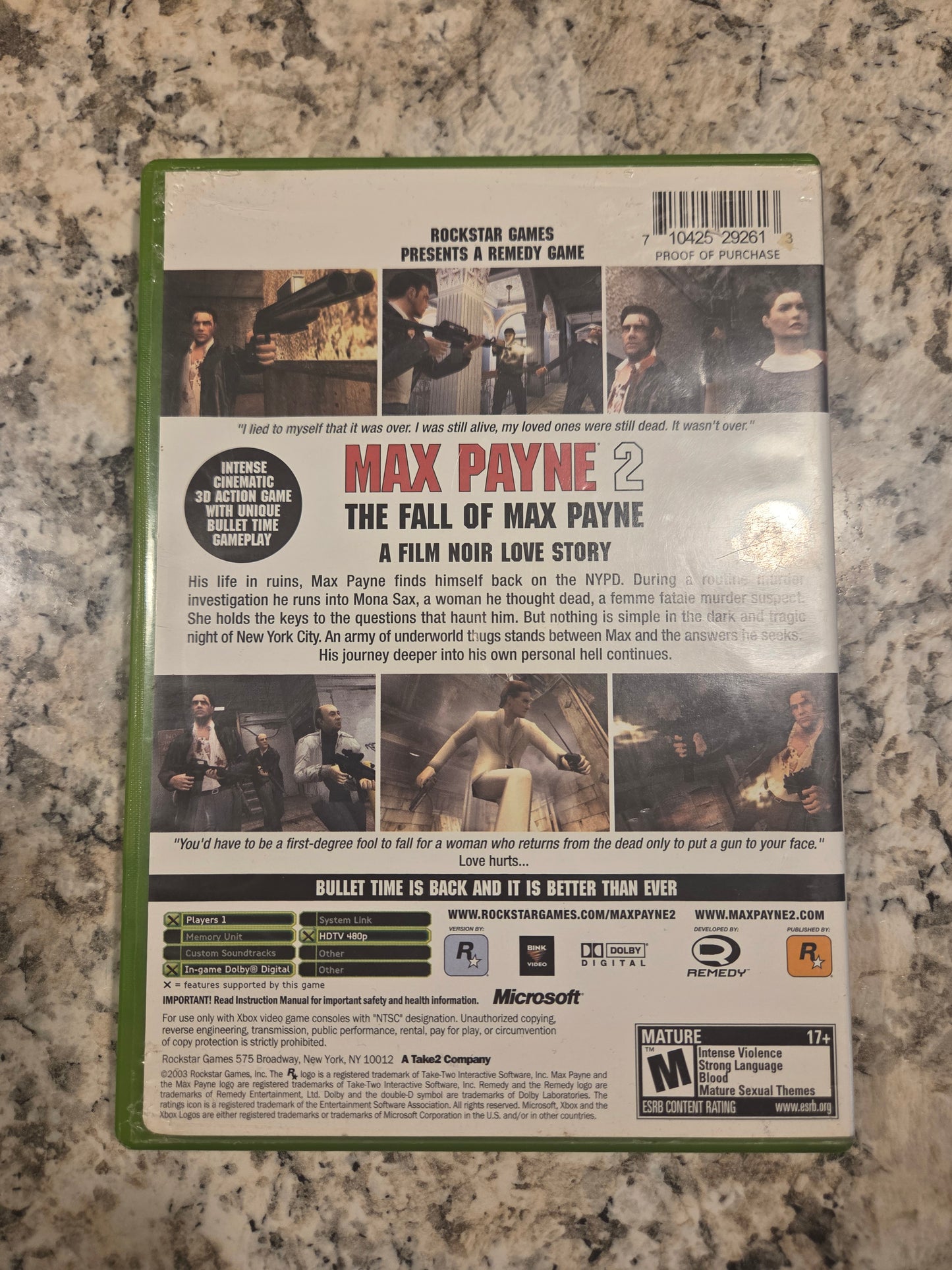 Max Payne 2: The Fall of Max Payne – Original Xbox