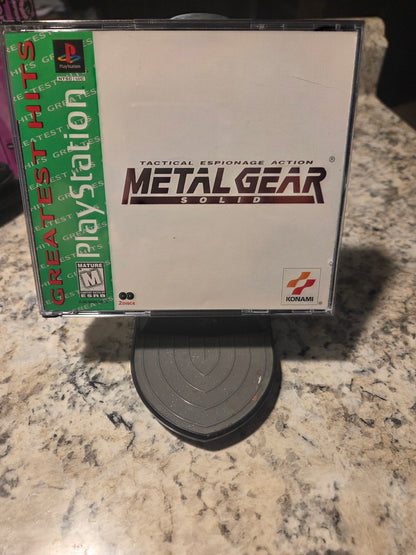 Metal Gear Solid (Greatest Hits) – PlayStation 1 (Complete in Box)