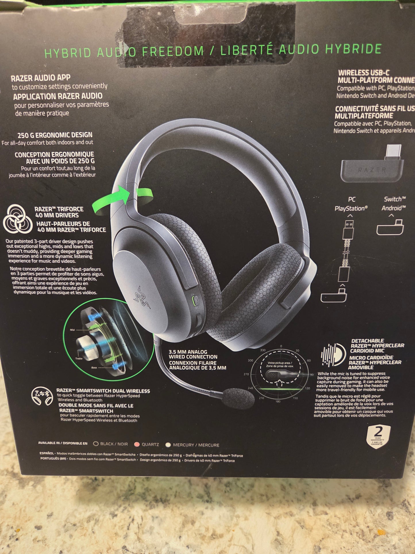 Razer Barracuda X Wireless Gaming Headset – Brand New