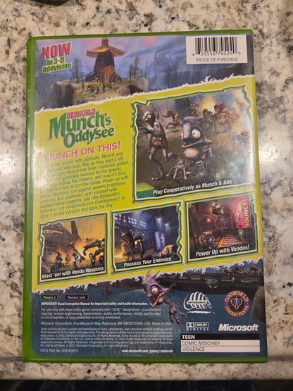Oddworld: Munch’s Oddysee – Original Xbox (Brand New)