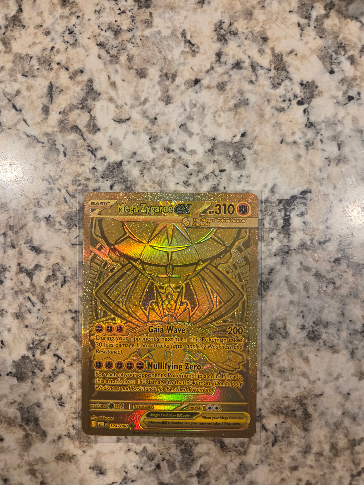 Mega Zygarde ex 124/088 – Perfect Order – Mega Hyper Rare – Pokémon Card (Near Mint)