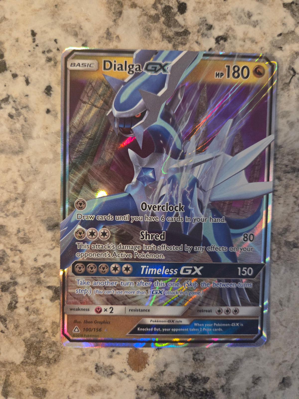 Dialga-GX 100/156 – Ultra Prism – Pokémon Card (Near Mint)