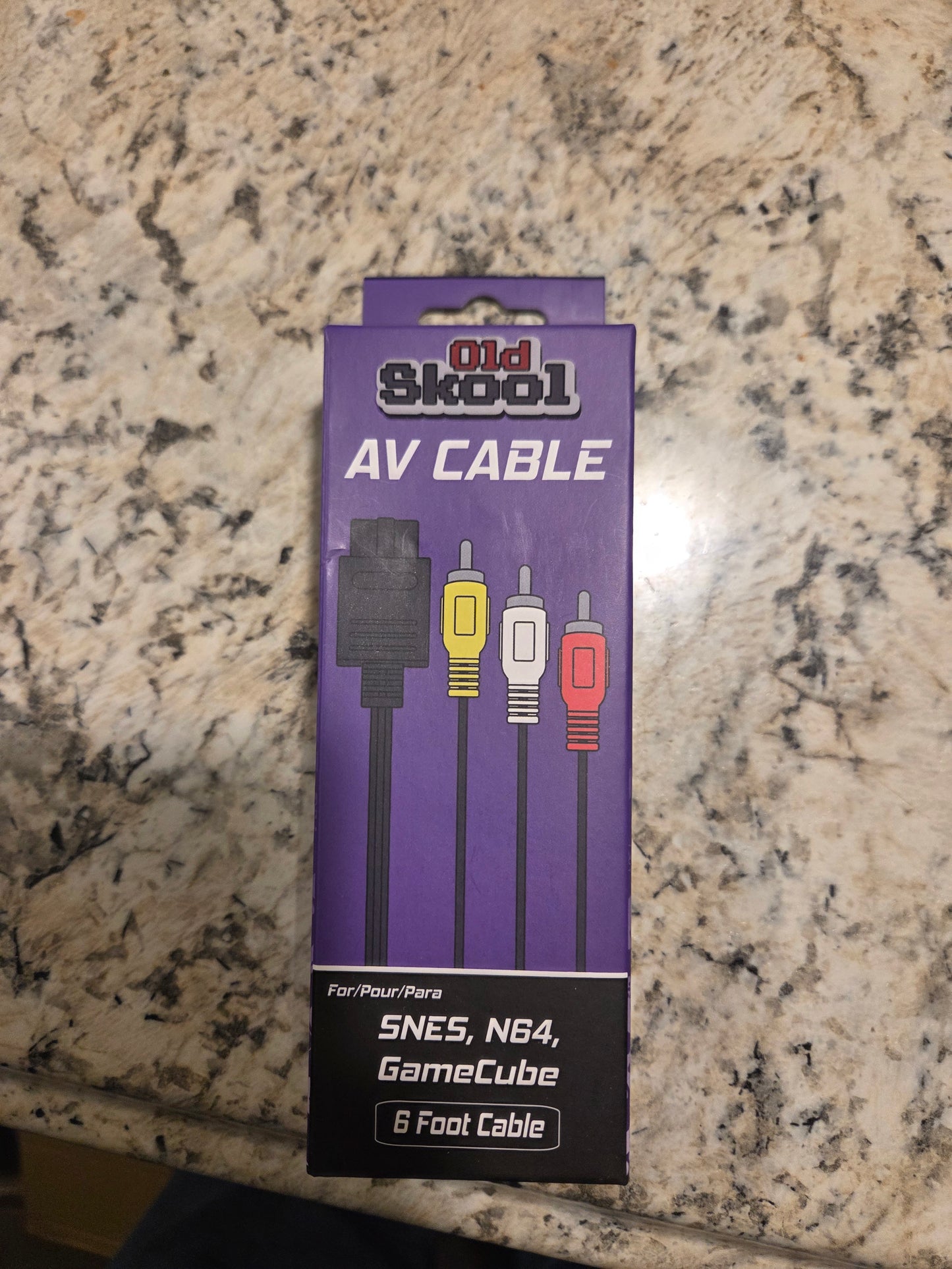 Old Skool AV Cable for N64, GameCube & SNES – Brand New