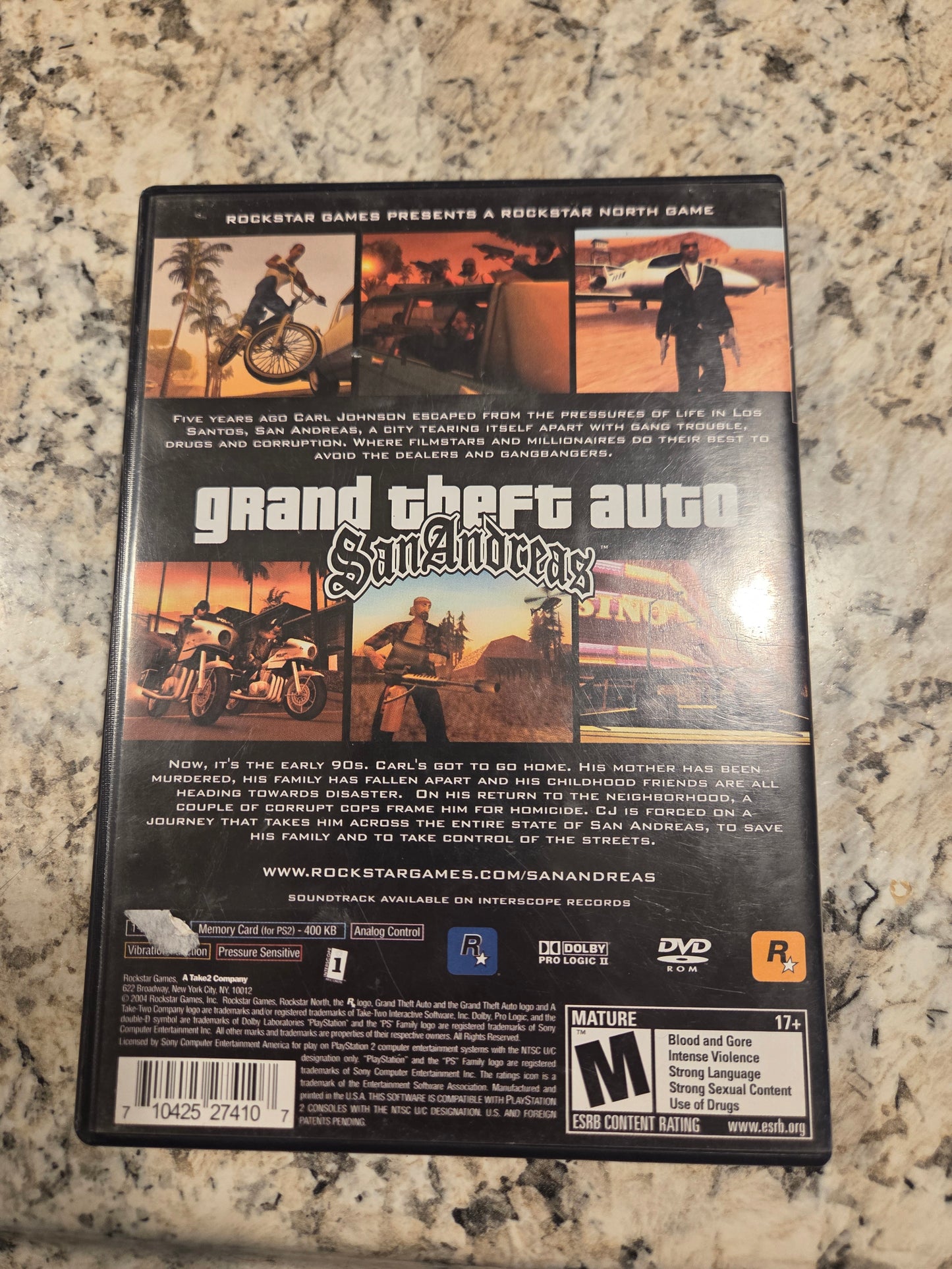 Grand Theft Auto: San Andreas - Playstation 2