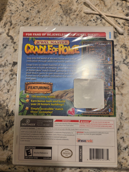 Jewel Master: Cradle of Rome (Brand New & Sealed) – Nintendo Wii