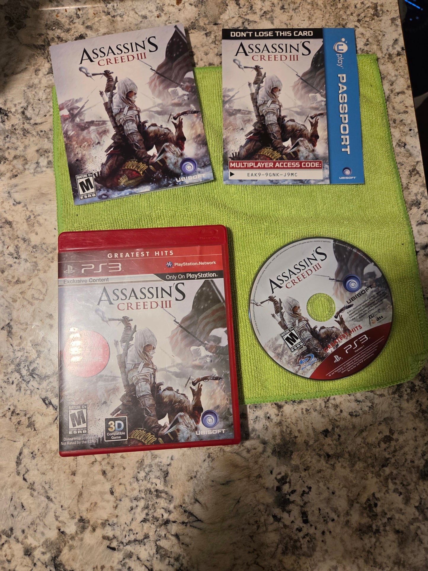 Assassin's Creed III (CIB) – PlayStation 3 (Greatest Hits)