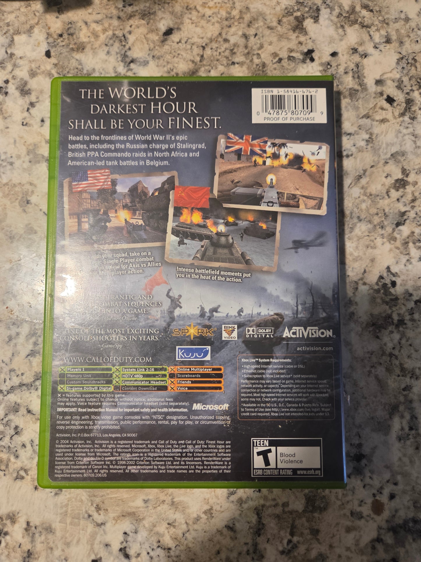 Call of Duty: Finest Hour – Original Xbox