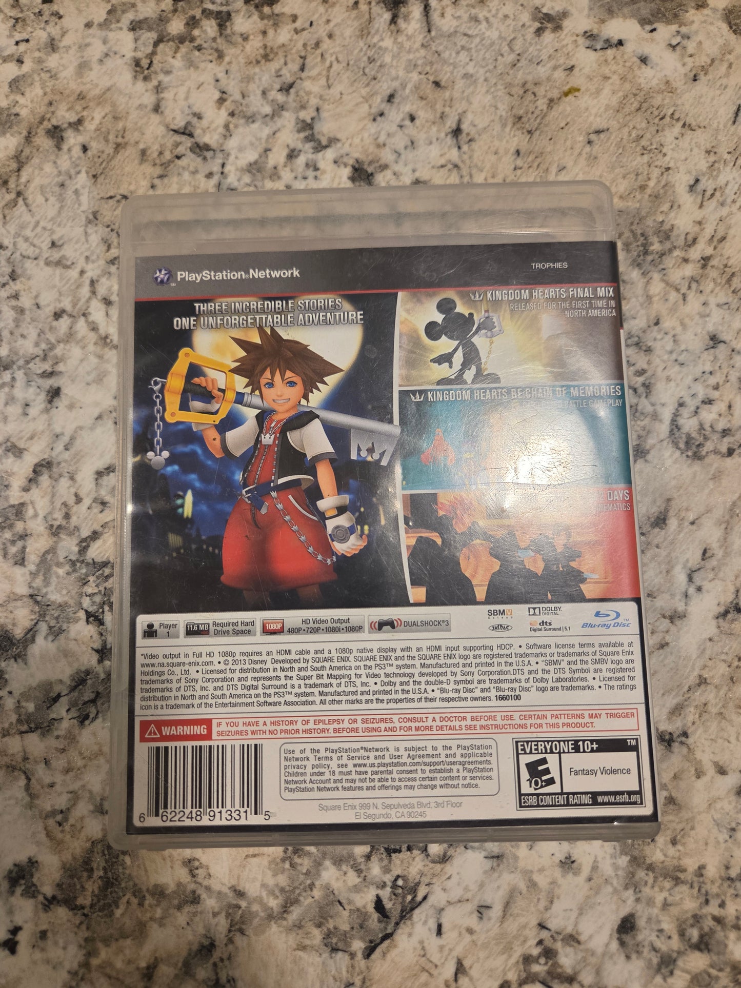 Kingdom Hearts HD 1.5 ReMIX – PlayStation 3