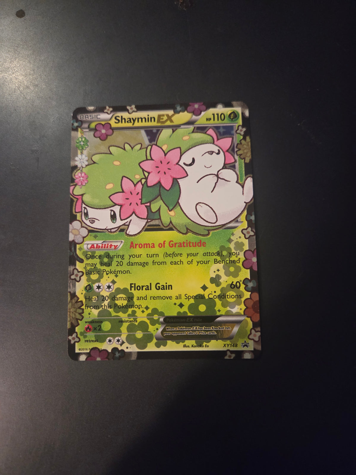 Shaymin-EX XY148 – XY Black Star Promo – Pokémon Card (Lightly Played)