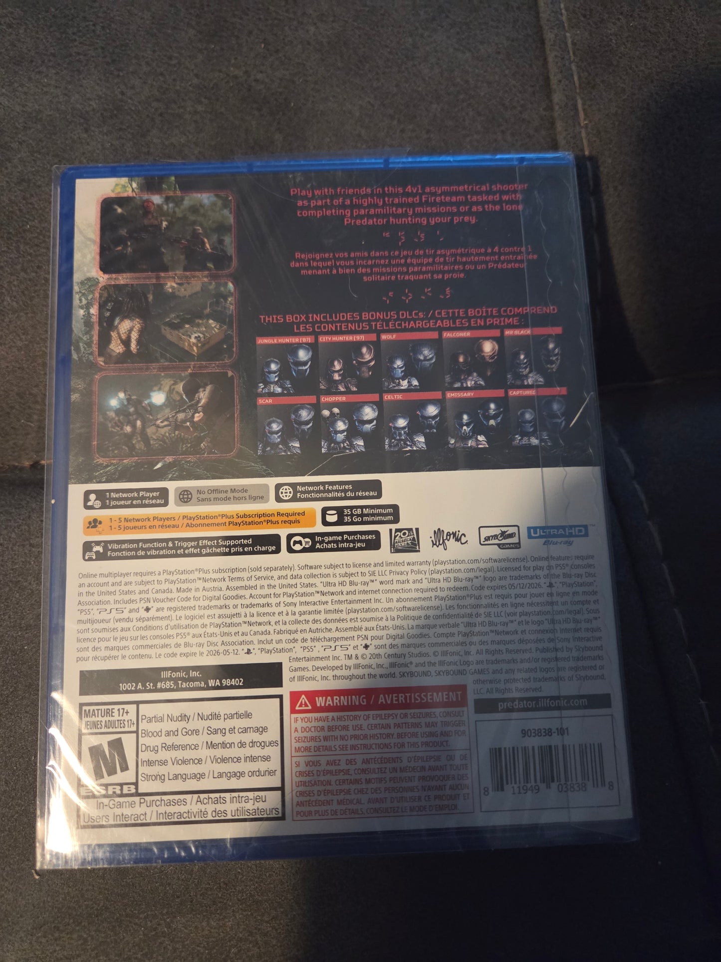 Predator: Hunting Grounds – PS5 (Brand New & Sealed)