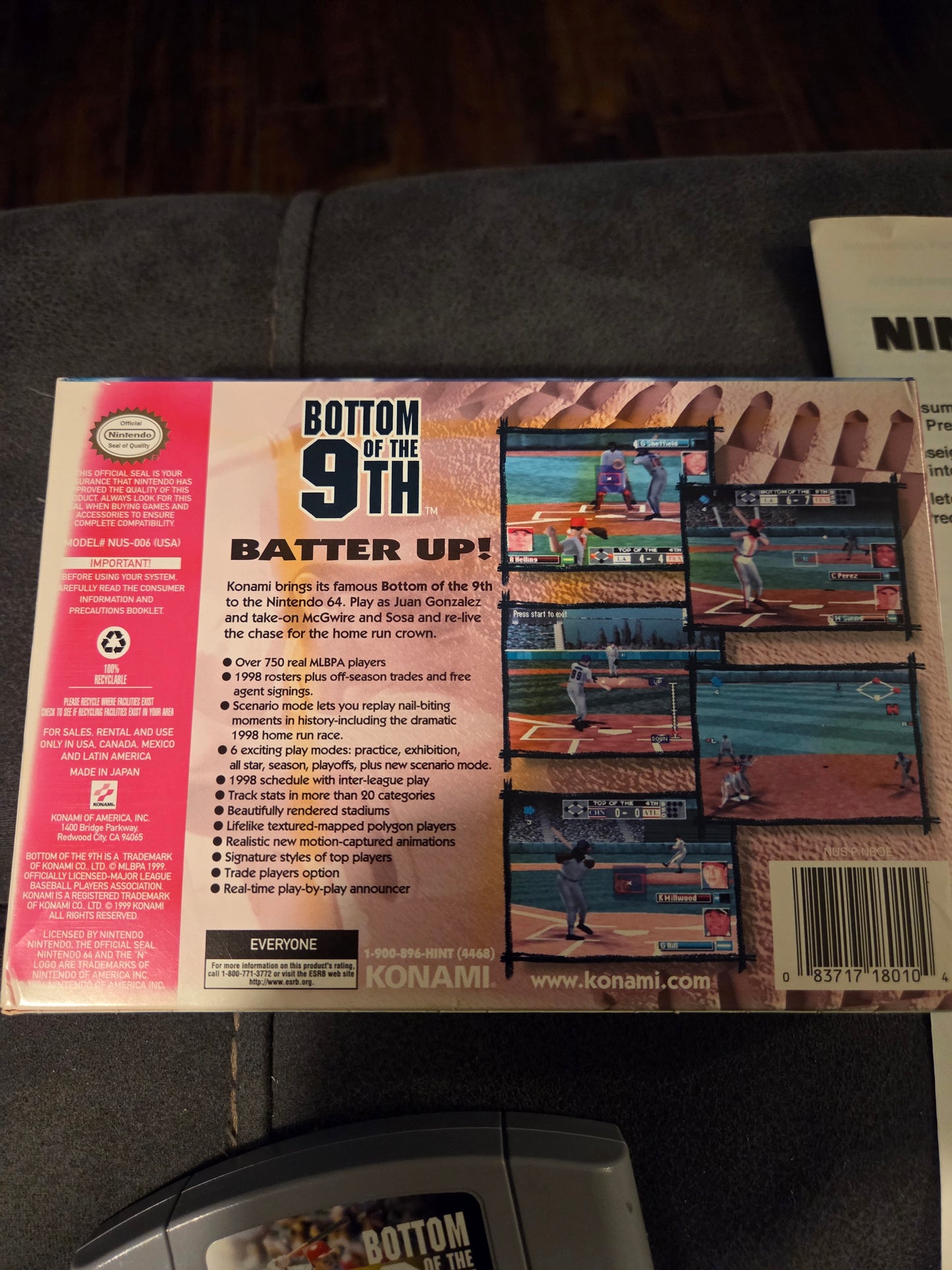 Bottom of the 9th (Complete in Box) – Nintendo 64