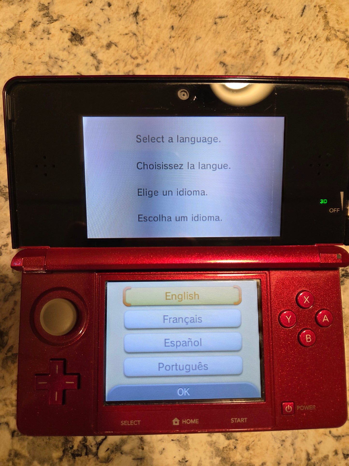 Nintendo 3DS – Red Flame