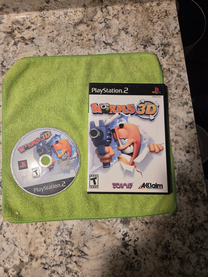 Worms 3D (Game & Case) – PlayStation 2