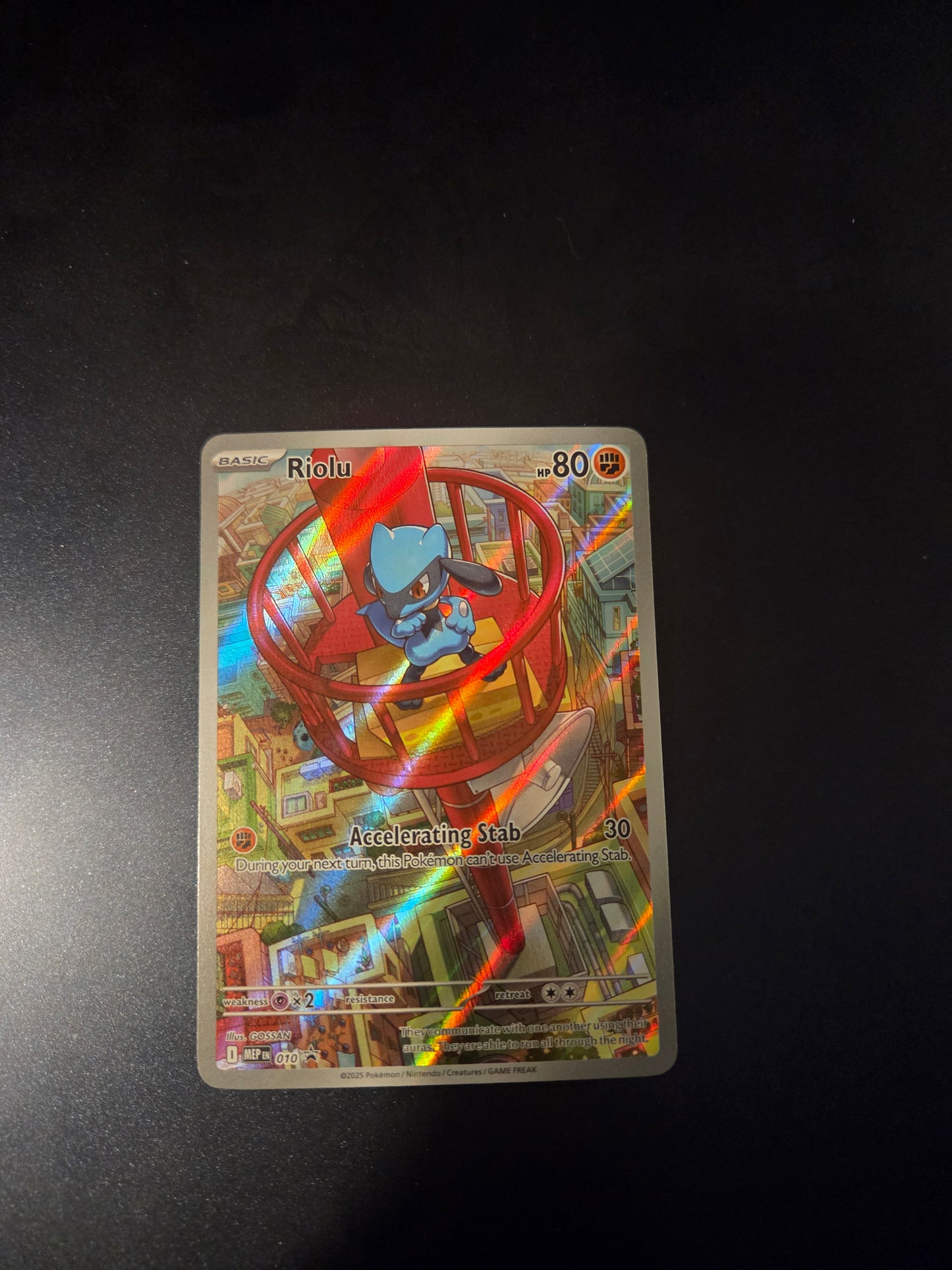 Riolu 010 – Mega Evolution Black Star Promo Full Art – Pokémon Card