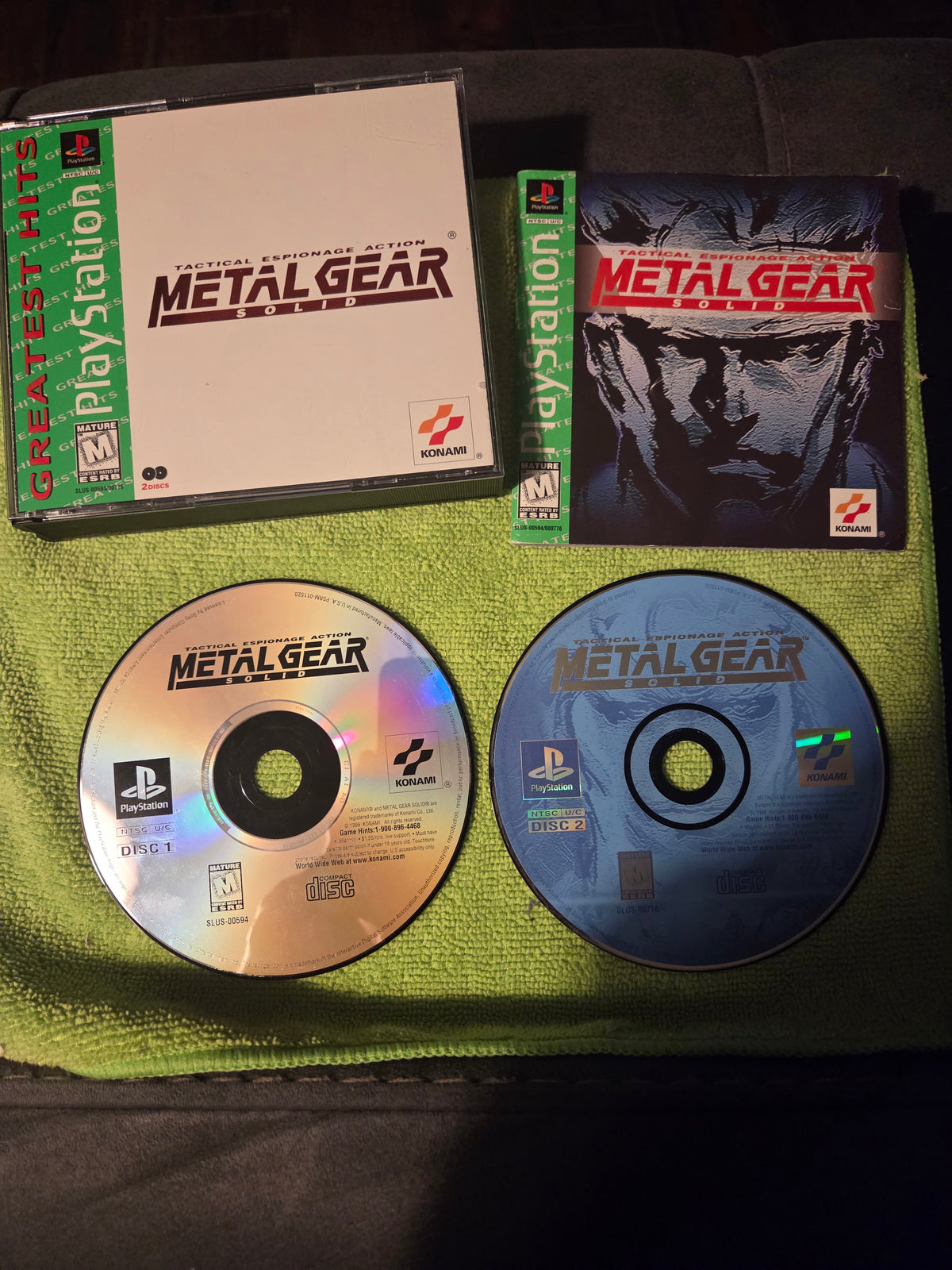 Metal Gear Solid (Greatest Hits) – PlayStation 1 (Complete in Box)