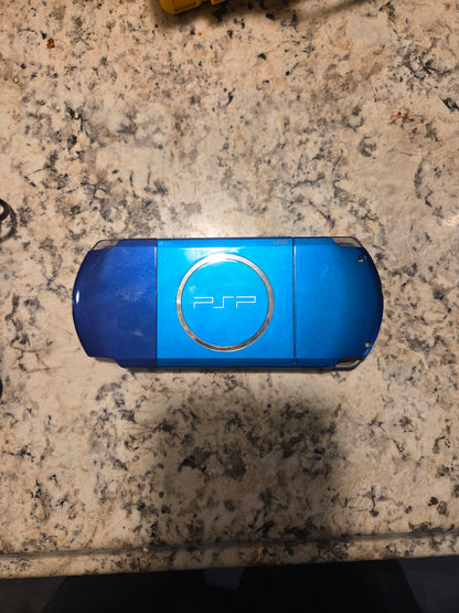 PSP-3000 Blue Handheld Console (Tested & Working)