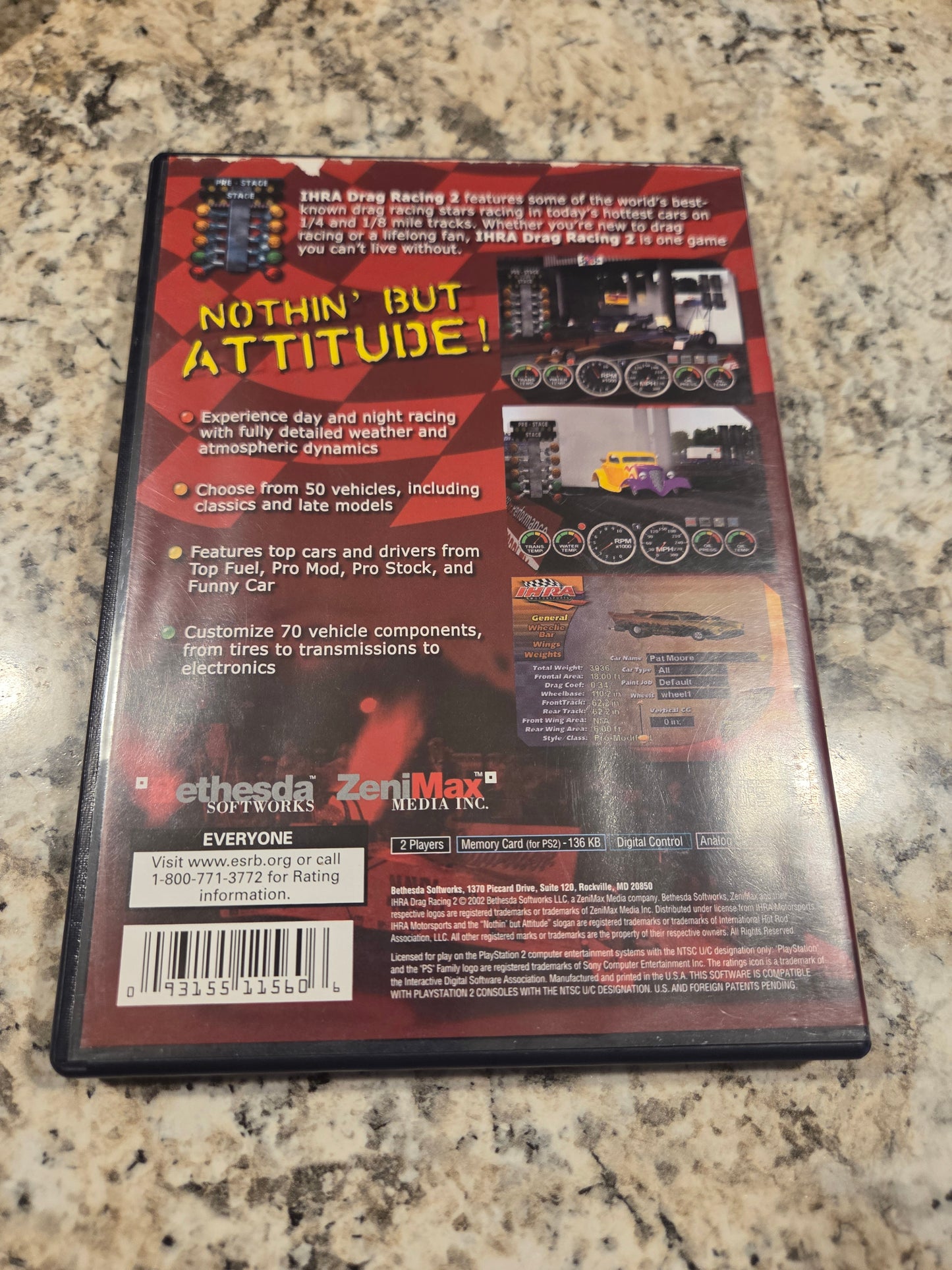 IHRA Drag Racing 2 – PlayStation 2