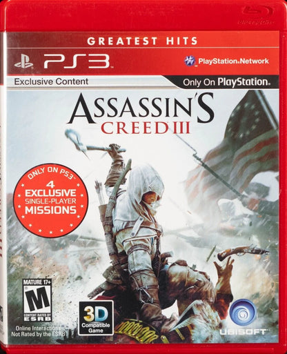 Assassin's Creed III (CIB) – PlayStation 3 (Greatest Hits)
