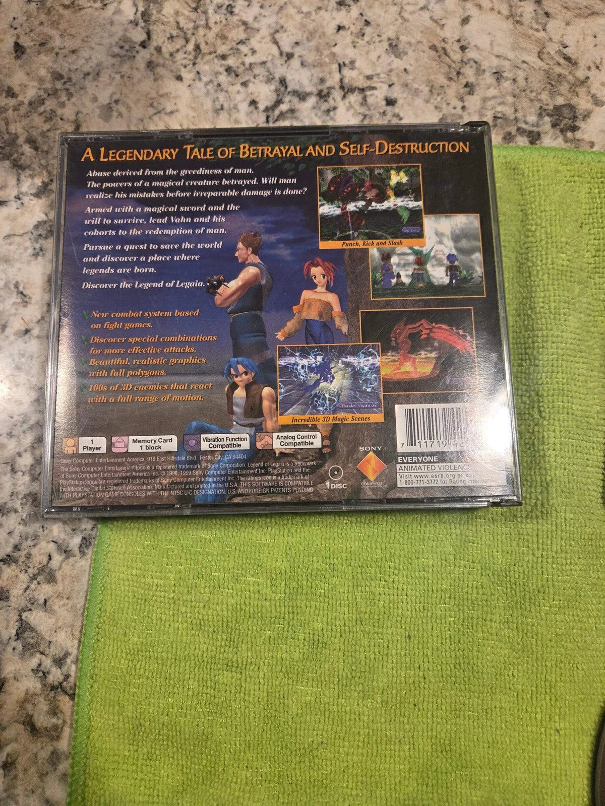Legend of Legaia (Game & Case) – PlayStation 1